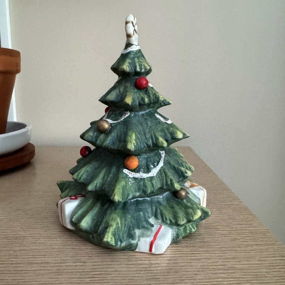 Ceramic Christmas Tree Music Box